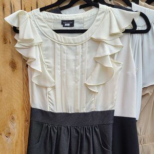 Max & Cleo - silky, ruffle detail dress